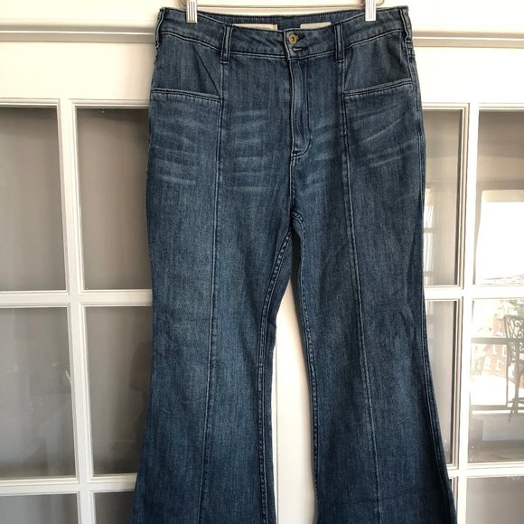 Anthropologie Bell Bottom Jeans - Picture 1 of 9